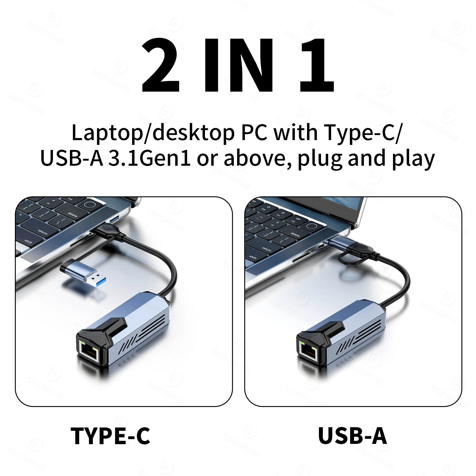 5000 Мбит/с USB сетевая карта 5 Гбит/с высокоскоростной проводной адаптер USB3.0 Type-C к RJ45 Ethernet-конвертер-конвертер-концентратор для MacBook ноутбука ПК