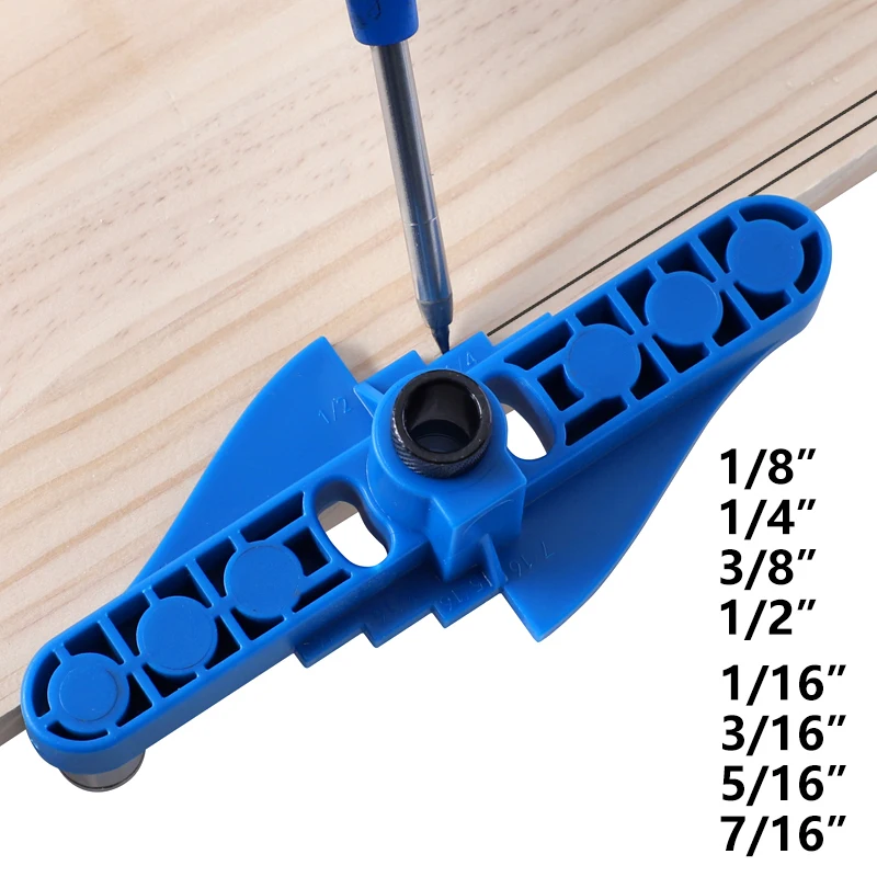 Carpentry Pocket Hole Jig 6/8/10mm drill sleeve Or Self-centering Scriber Doweling Jig Drill Guide Locator Hole Puncher Tools
