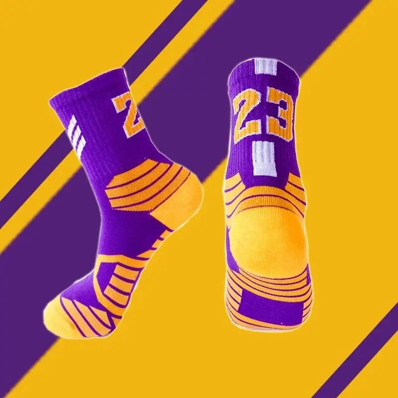 Calcetines de baloncesto deportivos profesionales Super Star, superventas, calcetines con parte inferior de toalla, calcetines deportivos gruesos Elite para correr y ciclismo