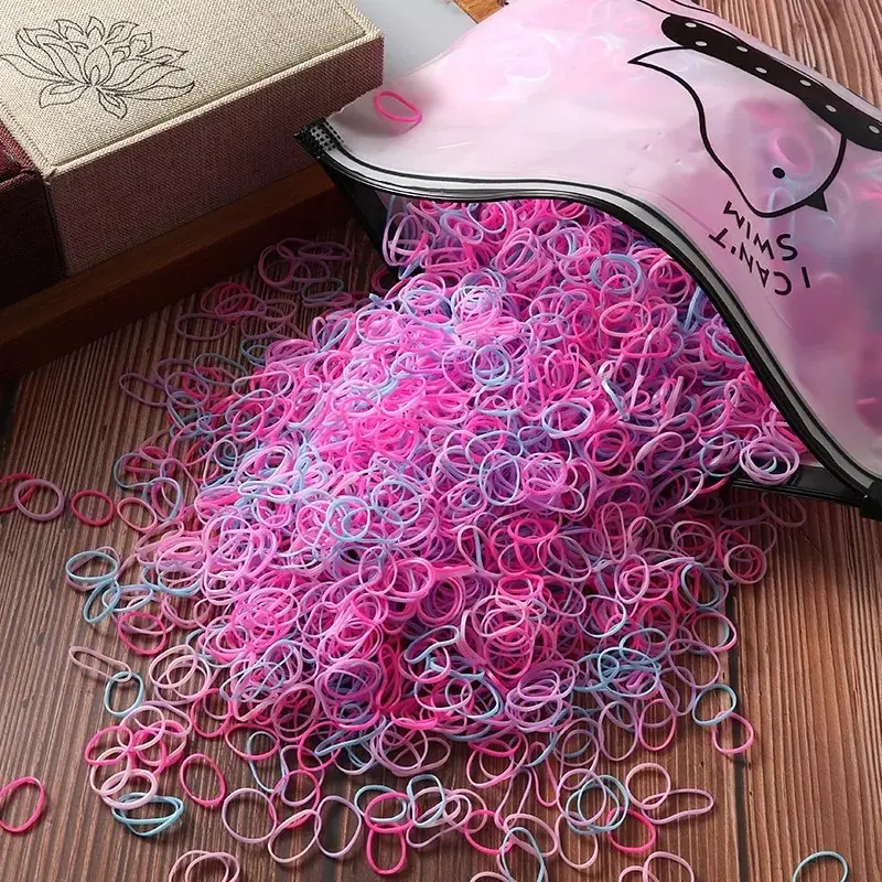 Elastici per bambini Piccole coperture in pelle usa e getta Fasce per cravatte Accessori per capelli per ragazza Parrucchiere coreano ad alta elasticità
