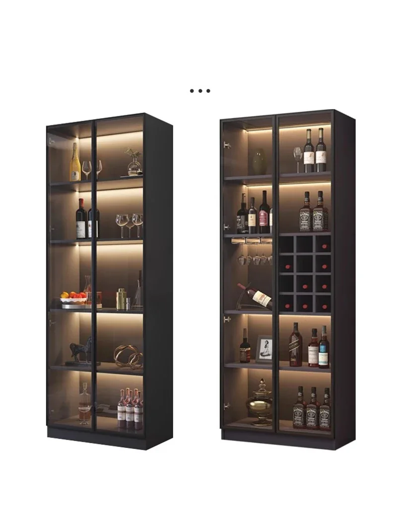 ตู้เครื่องดื่มแก้วไวน์ผนังเคลื่อนย้ายได้ Commercial Bar Cellar Farmhouse เหล้าเครื่องดื่ม CRAFT Organization Storage Rack คอลัมน์