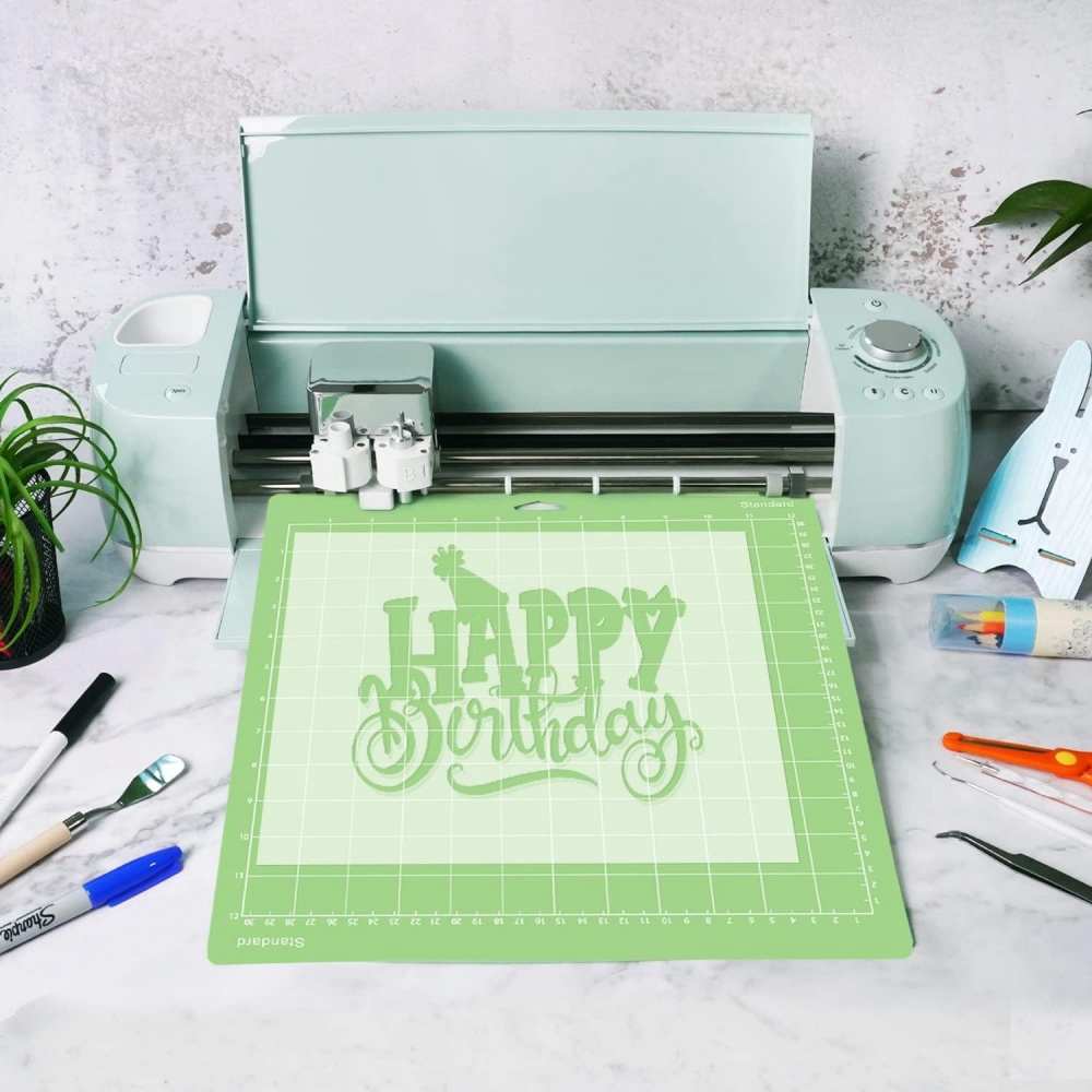 Tapis de découpe en PVC 12 pouces x 12 pouces, pour Cricut Maker Explorer, papier de bricolage multifonctionnel et Durable, planche de gravure artistique artisanale, tampon de couture