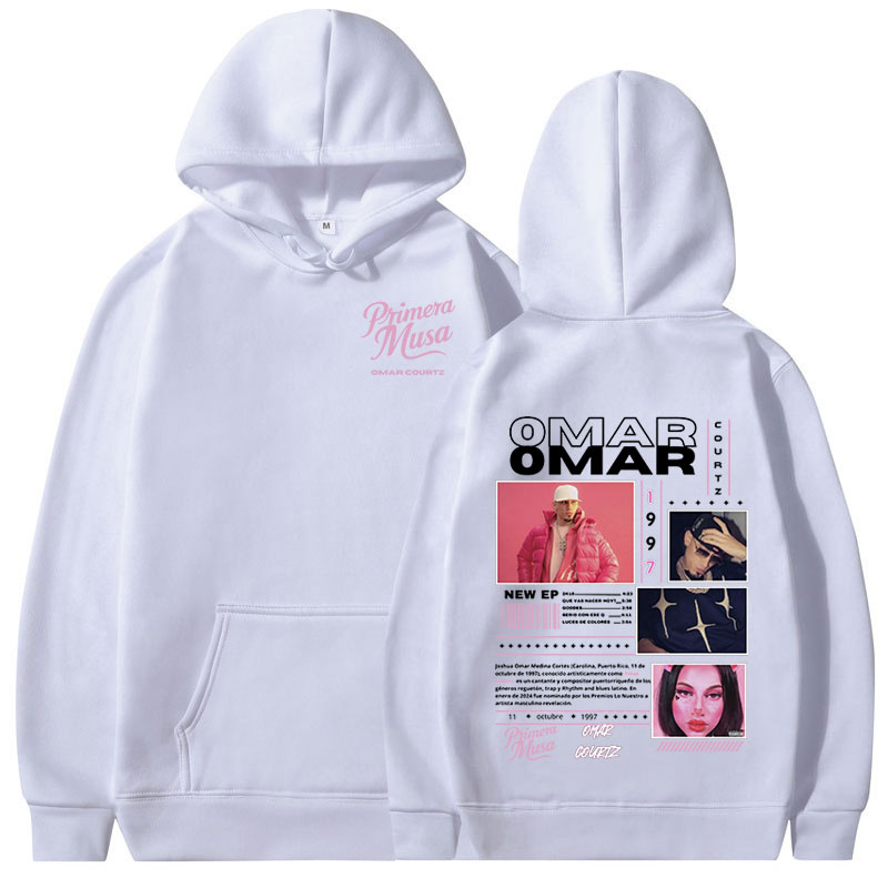 Omar Courtz Primera Musa Album Tour Merch sweat à capuche pour homme femme mode sweats à capuche Hip Hop surdimensionné pulls Streetwear