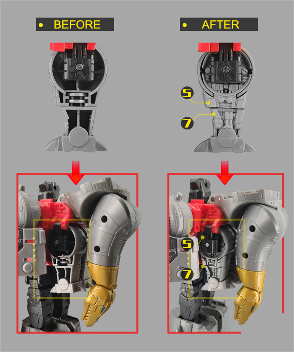 Dalam stok pengisi pengganti masker kaki Kit Upgrade untuk transformasi SS86 lumpur figur aksi aksesoris-Pergi Lebih Baik