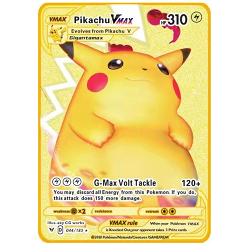 6-12 ชิ้น/เซ็ตภาษาอังกฤษรุ่น Pokemon การ์ดโลหะ Pikachu อะนิเมะ Battle Carte Trading พ็อกเก็ตมอนสเตอร์การ์ดของเล่นของขวัญ