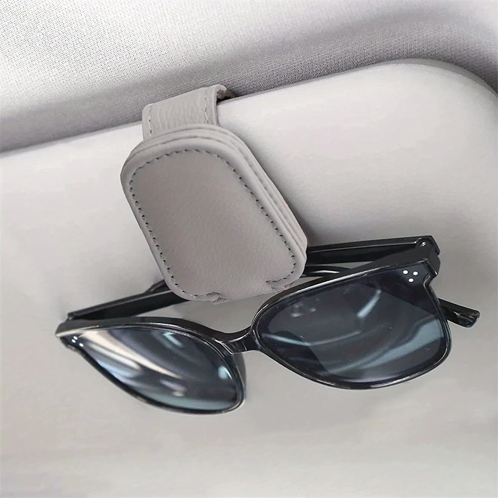 1 PC พรีเมี่ยมรถผู้ถือแว่นตากันแดด Sun Visor คลิป Secure Storage กล่อง,Stylish Driving Organizer สําหรับ Quick Access และ Space-S