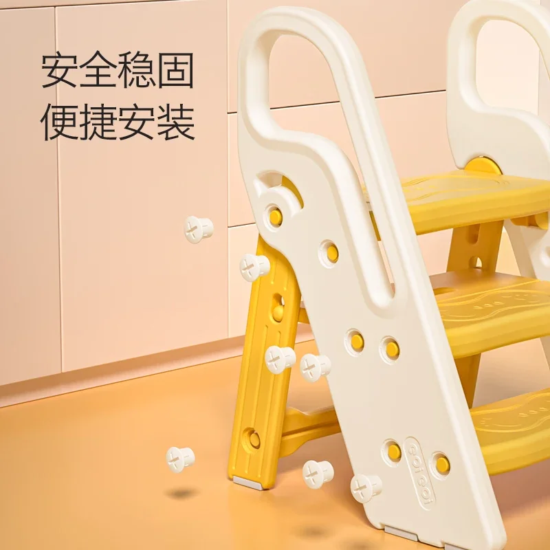 Escada de lavagem das mãos do bebê dobrável escadas das crianças passos pedal de lavagem de rosto pedal de aumento infantil mesa de lavagem pisando sto