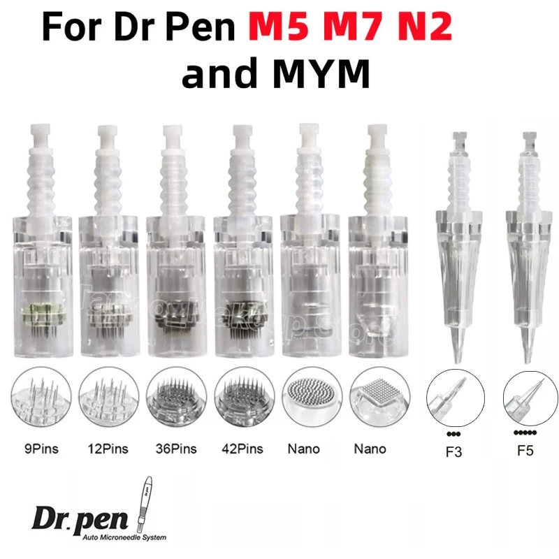 5pcs Bayonet Cartridge Needle for MYM M5/M7 Derma Microneedle Pen N2 Dr Pen 3pin 5pin 7pin Tattoo Micro Needle Accessories