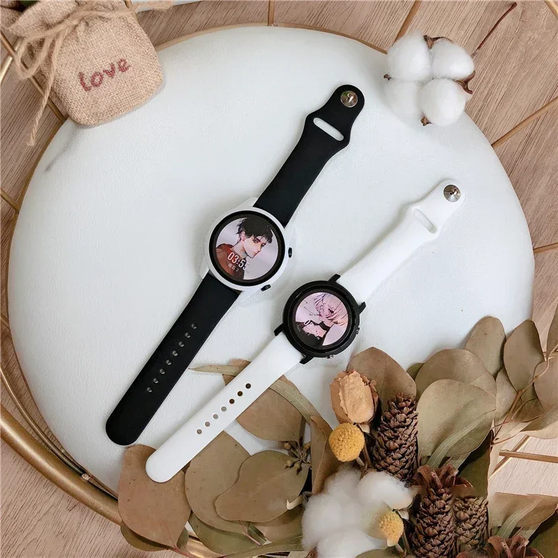 18 มม.20 มม.22 มม.สําหรับ Samsung Galaxy watch7 6/5/pro/4 คลาสสิกสร้อยข้อมือซิลิโคน Huawei watch GT 4-2-2e-3-3 pro 41 มม.46 มม.