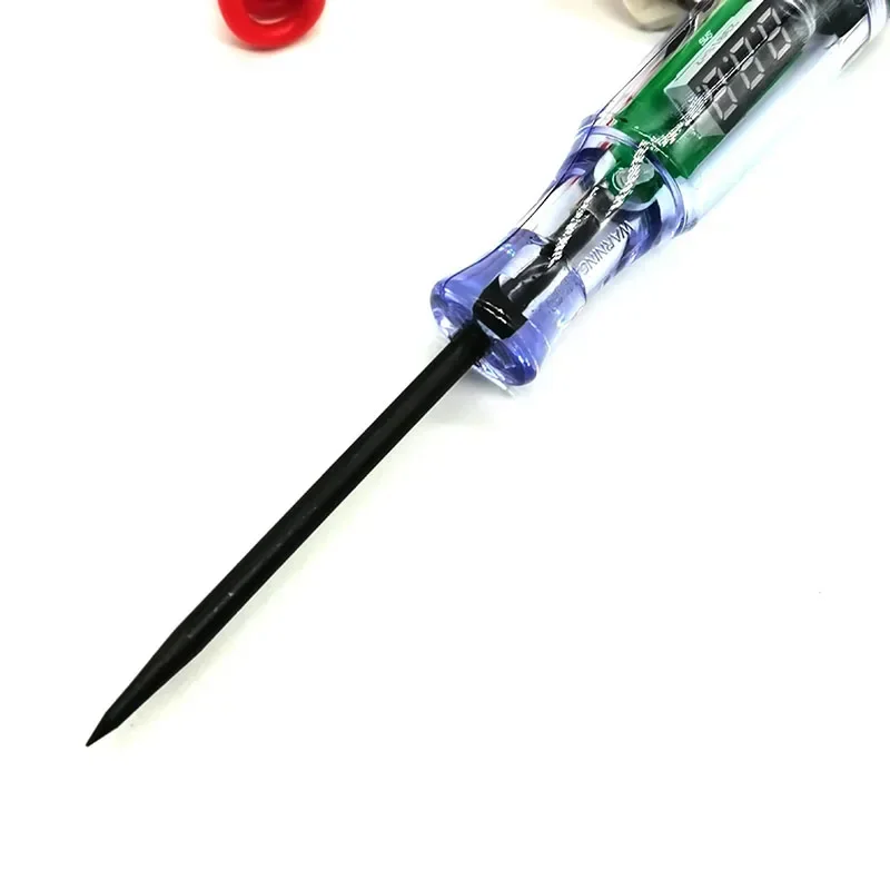 Probador de voltaje de circuito digital para automóviles y camiones 6V 12V 24V con pantalla LED Sonda de diagnóstico automático y herramienta de reparación de medición