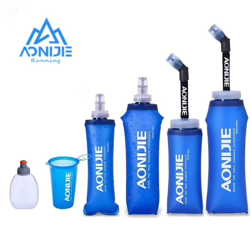 AONIJIE SD09 SD10 250ml 500ml frasco blando plegable botella de agua TPU sin BPA para correr paquete de hidratación riñonera chaleco