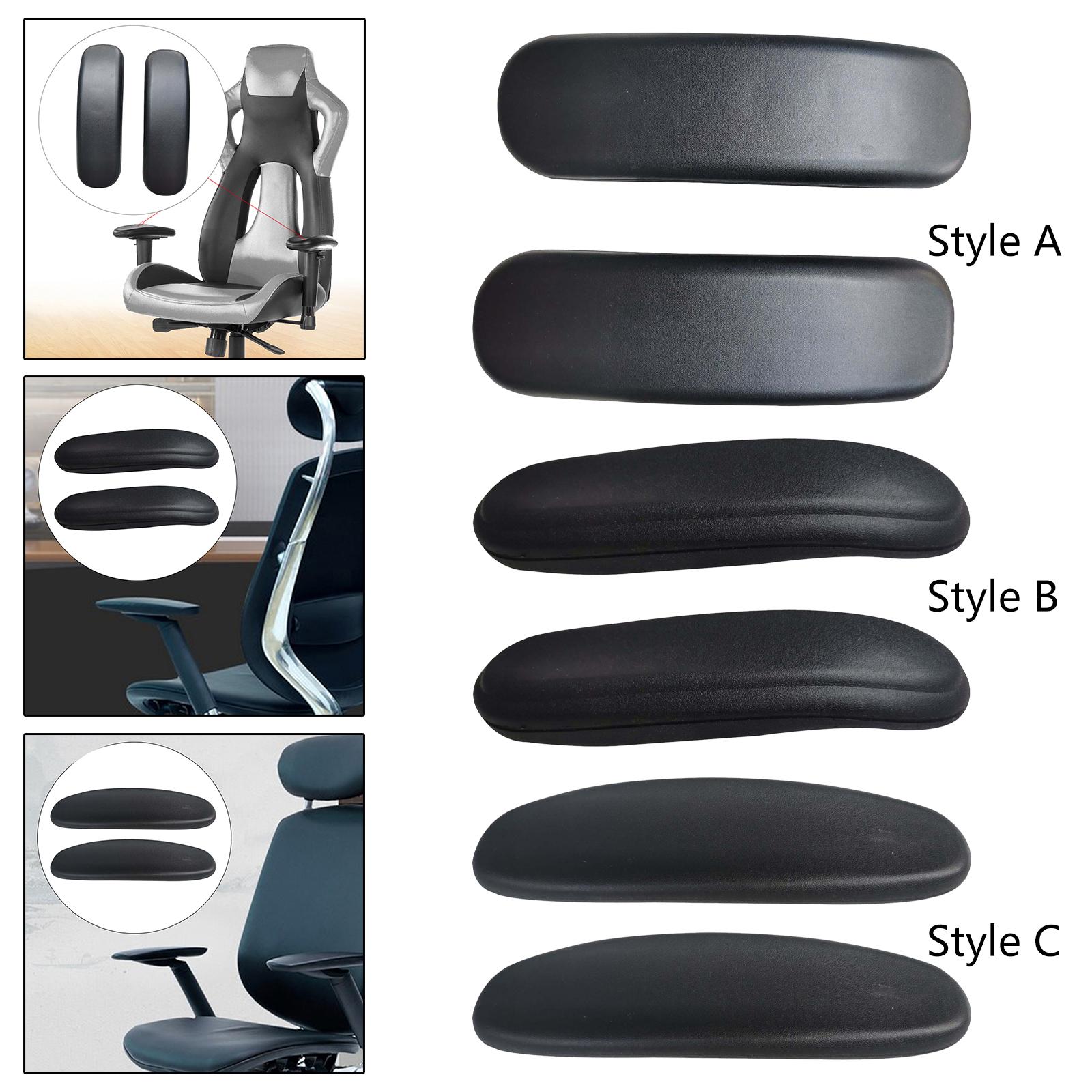 Con tornillo, 2 piezas, accesorios, fundas para brazos para sillas de oficina, cojines, almohadilla cómoda para reposabrazos, reposabrazos de repuesto para silla de juegos