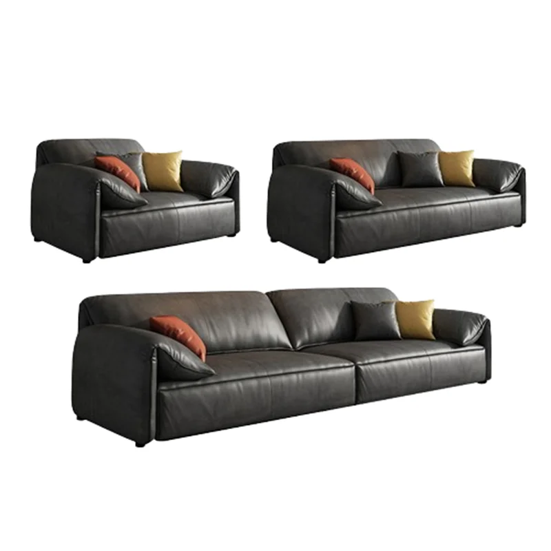 ขนาดเล็กทิ้งสมาร์ท 2 ที่นั่งโซฟาสีเทา Negro Modular เตียง 3 Plazas ของแท้หนัง Divano Arabo ห้องนั่งเล่นและโซฟาเฟอร์นิเจอร์