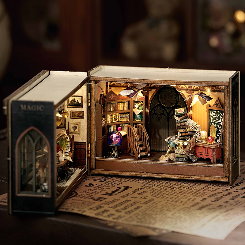 DIY miniaturowy domek dla lalek 3D Puzzle mały dom montaż zestaw modeli do budowania zabawki dom z oświetleniem meblowym drewniane rzemiosło prezenty