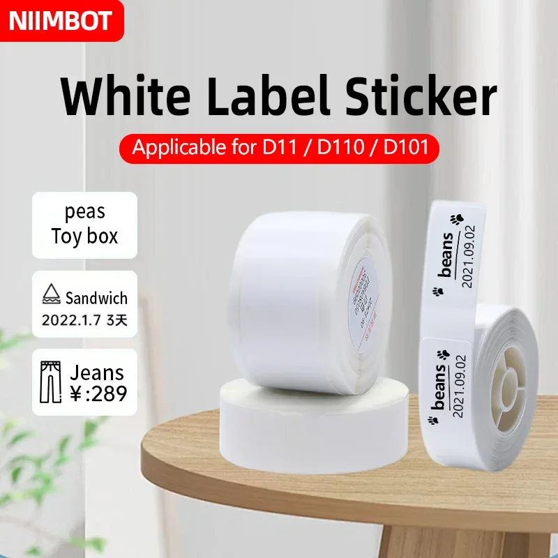 NIIMBOT D11/D110/D101/H1 미니 접착식 열전사 라벨 용지, 가격표, 스티커, 품목 cla 라벨 스티커