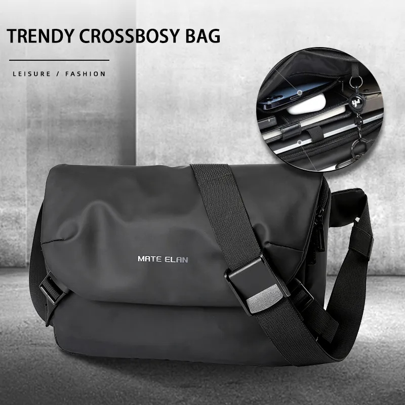 Bolso Oxford para hombre, bandolera, bolso de mano de alta calidad, impermeable, bandolera para hombre, viaje de negocios, escuela