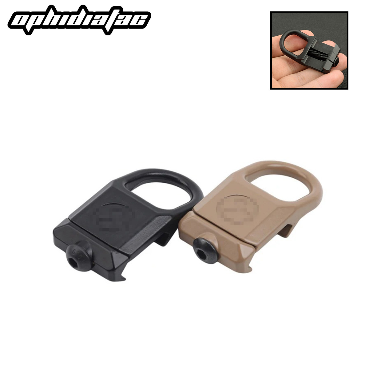 Hebilla RSA GBB de separación rápida, adaptador de montaje de acero QD Sling compatible con riel de 20mm, herramienta de caza, accesorios de Clip de hebilla