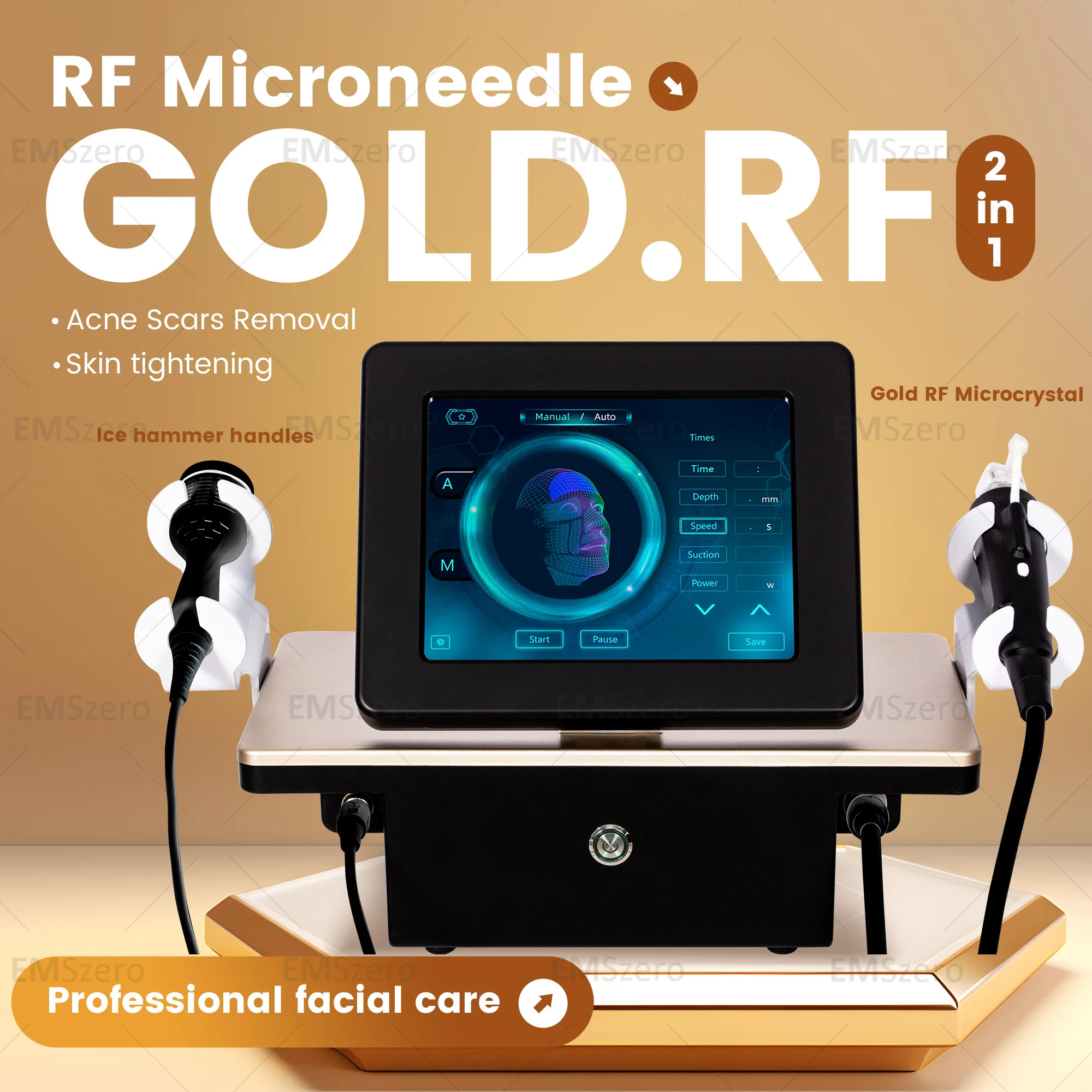 RF Microneedling Salon kosmetyczny Użyj maszyny Przeciwzmarszczkowa/mikroigłowa Rf Frakcyjna mikroigłowa maszyna Przenośny pulpit OEM ODM