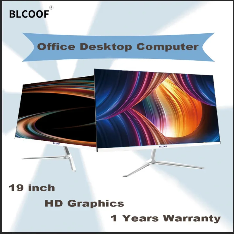 All-in-one desktop window10 19 polegada computador core i3 escritório casa desktop pc preço de fábrica mainframe conjunto completo suporte wifi
