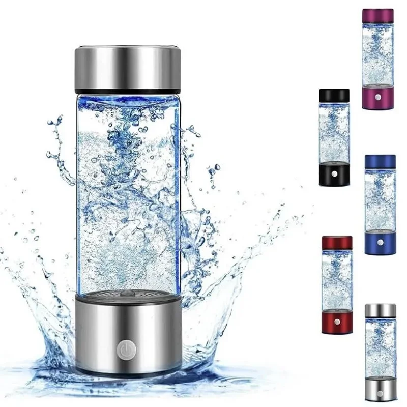 420ml Waterstofrijke Waterbeker Elektrische Waterstofrijke Watergenerator Fles Titanium Kwaliteit Filter Draagbare Antioxidant Lonizer