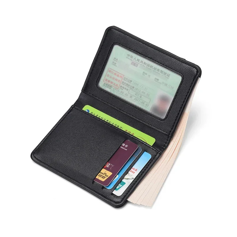 New Super Slim Wallet Soft High Quality PU leather Mini Credit Card Purse Card Holder for Men Thin Small Short Skin Wallets