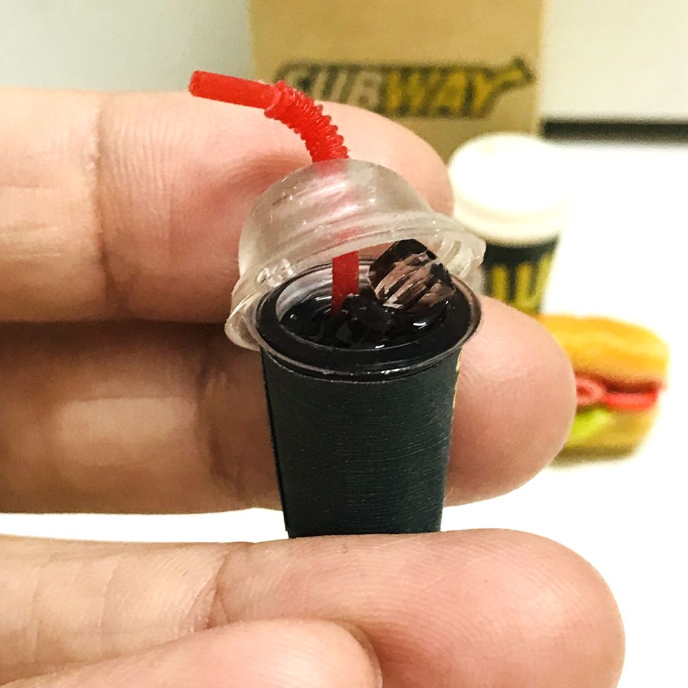 새로운 4 개/대 1/6 스케일 인형 집 미니어처 빵 커피 미니 패스트 푸드 바비 인형 Blyth OB11 BJD 인형 집 주방 놀이 장난감