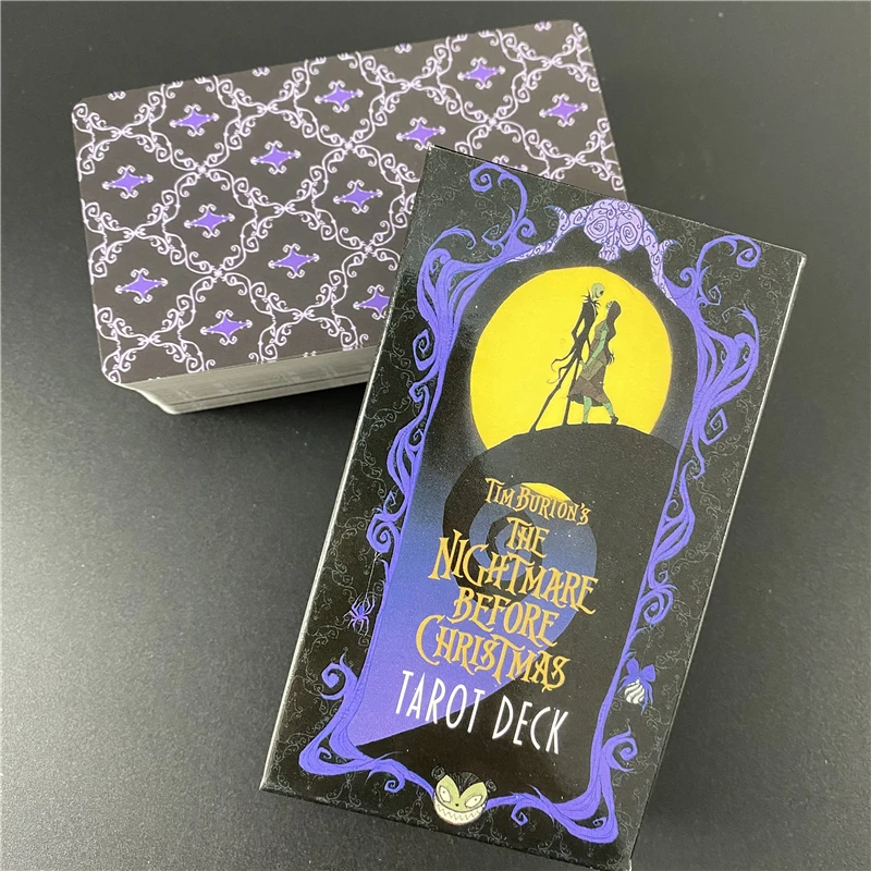 Koszmar przed świętami Bożego Narodzenia Talia tarota i przewodnik w formacie PDF Gra planszowa Wróżenie Powiedz przyszłość