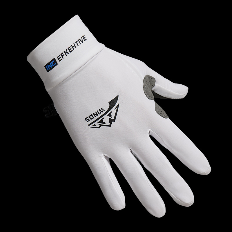 Gants d'équitation en plein air coordonnants pour hommes, gants de pêche à doigts complets, gants d'aviron de kayak, protection solaire, mince, garde au chaud, glace, hiver