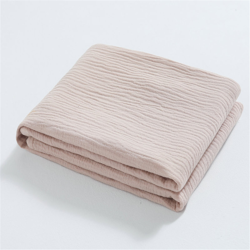 Personalized Name Embroidered Custom Baby Cotton Muslin Baby Swaddle Newborn Receiving Blanket Solid Swaddle Wrap Soft Blanket