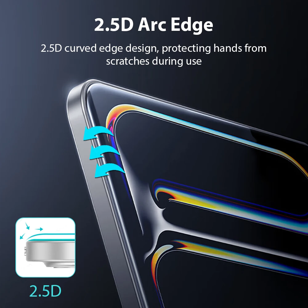 Vidrio templado para Ipad Pro 13 12,9 2024 Air 11 5 4 3 2 1 M4 M2 Protector de pantalla para 10 9 3. a generación Mini 7 6 10,2 película