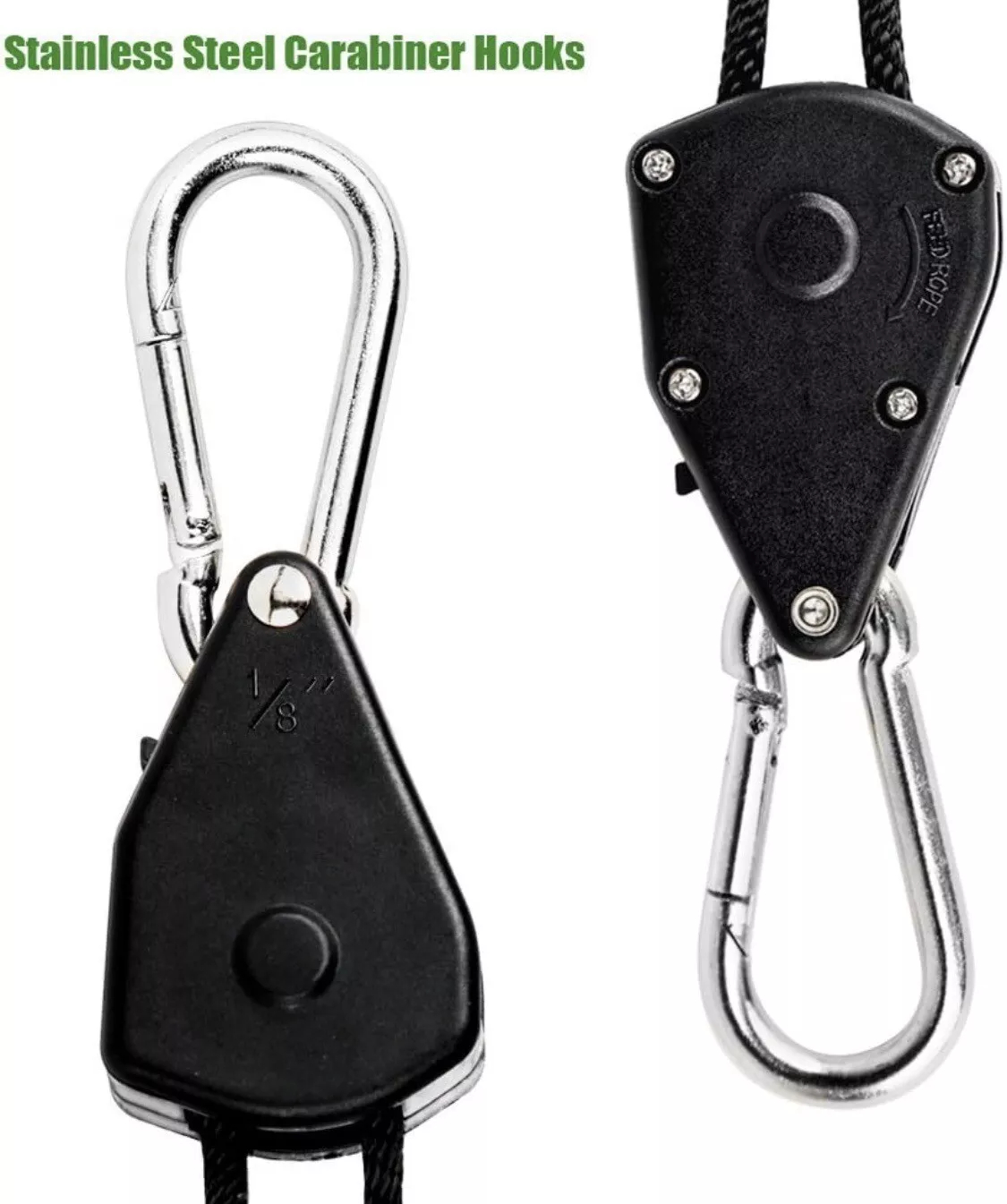 テントファン成長植物用の調節可能なストラップ,プーリーフック,ランプ,8インチ,1個