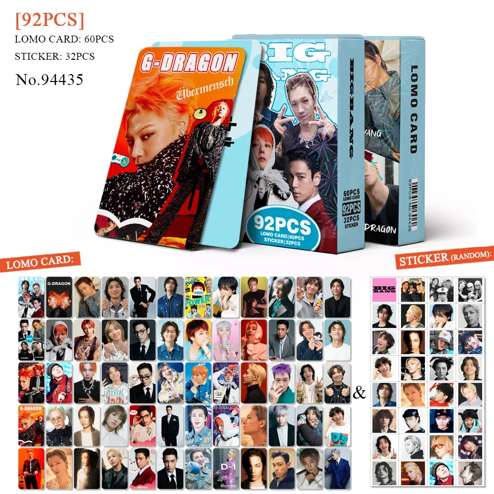 Kpop Idol Boy BIGBANG новая серия GD Высокое качество HD печатные фотокарточки ломо-карты наклейки для фанатов коллекция подарков