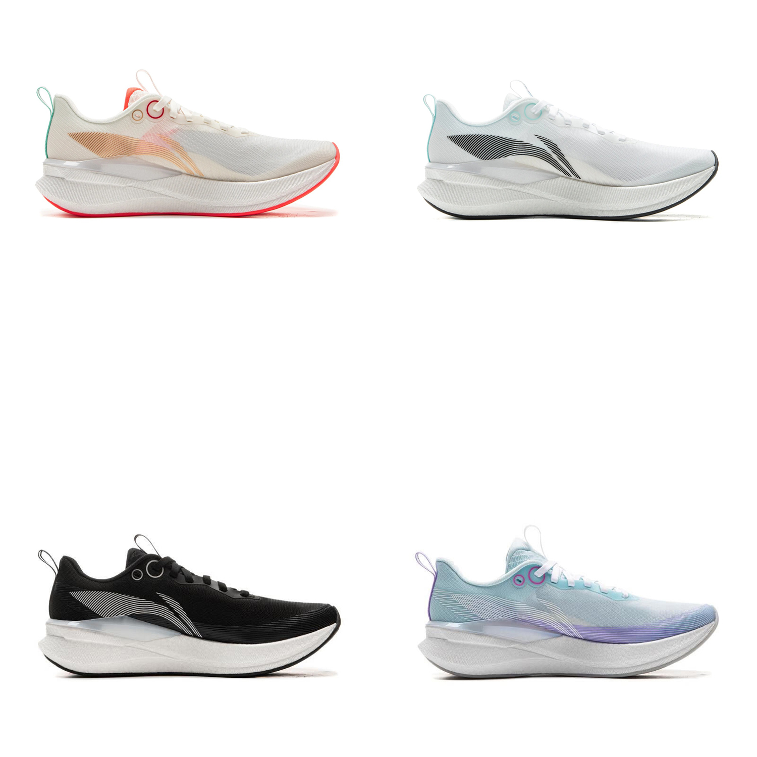 Li-Ning Damen RED HARE 8PRO Racing Laufschuhe BOOM FIBER Cushion GCR LOC Sportschuhe Tragbarer atmungsaktiver Sneaker ARPV006