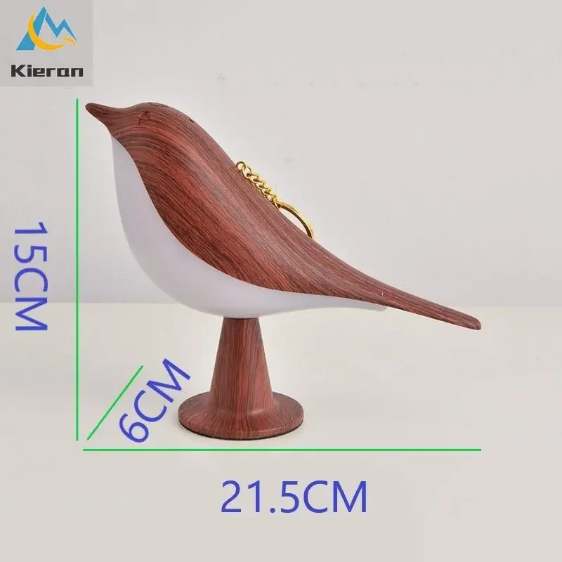 Lámpara Led nórdica moderna de Urraca para escritorio, lámpara de noche para dormitorio, estudio, sala de estar, decorar lámparas de pie táctiles para pájaros, lámpara de aromaterapia para coche