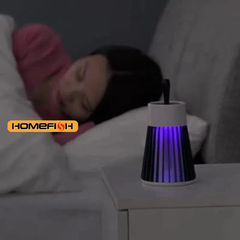 Lampe anti-moustiques à choc électrique, 1 pièce, étanche, deux en un, pour chambre à coucher, usage extérieur, tue les mothes, guêpes, les moucherons plus!