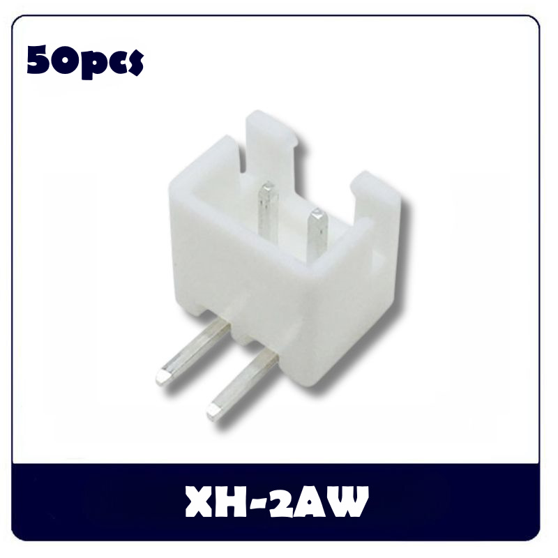 50pcs XH2.54mm 2P/3P/4P Pin Header Plastic Shell Male Plug Female Socket Wire Connector PCB Terminal XH-2A  XH-2Y XH-2AW XH-T