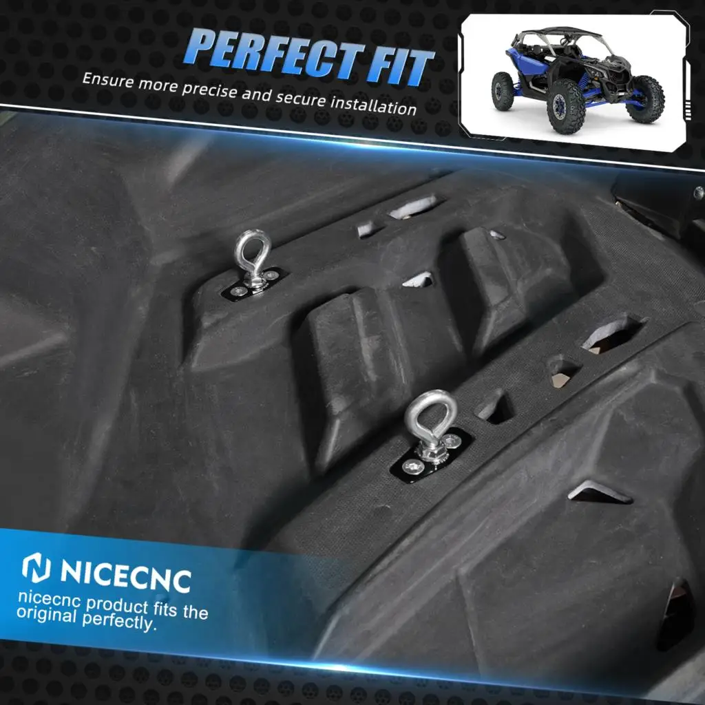 UTV 2/4 Uds para Can Am X3 2017-2021 anclajes de bloqueo para Can-am Maverick X3 4x4 RR XDS Turbo DPS900 DPS HO LinQ aluminio