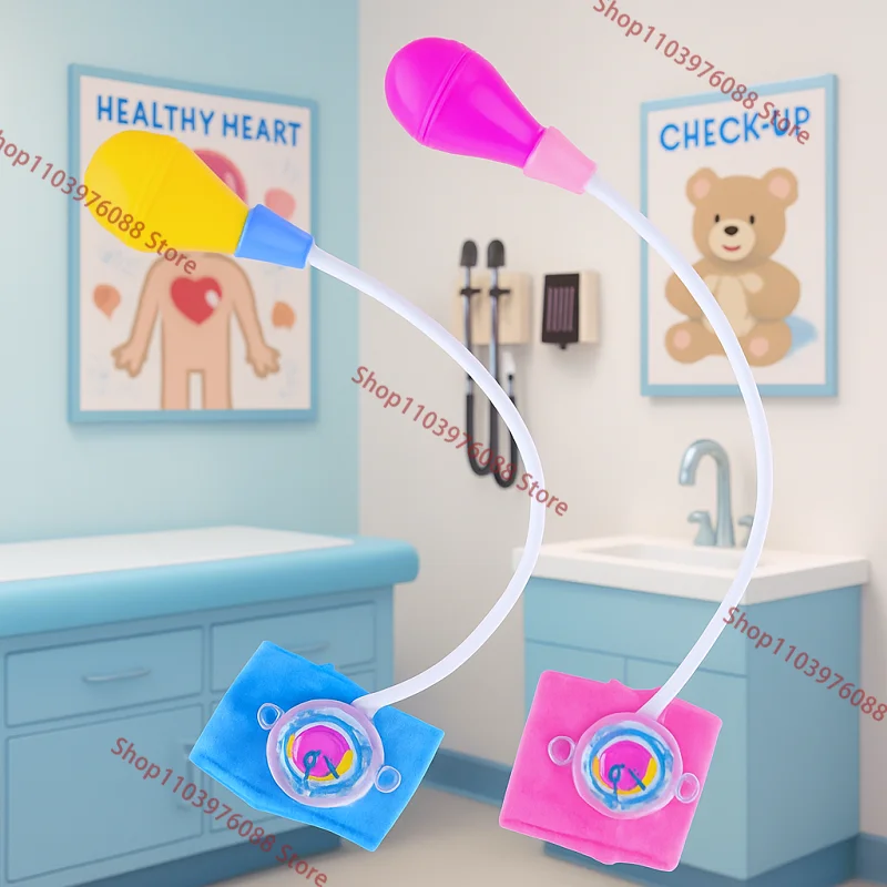 Set da gioco per bambini da dottore - Giocattolo per il monitoraggio della pressione arteriosa di simulazione, kit di controllo medico per il regalo educativo dei bambini