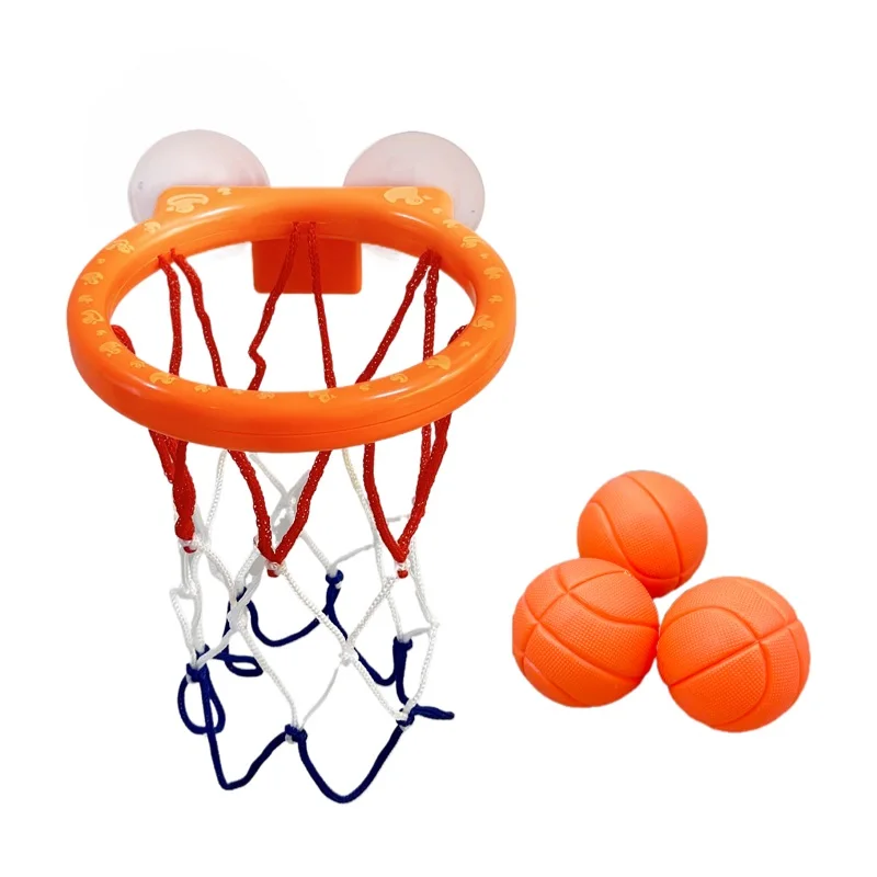 Juguetes de baño: mini aro de baloncesto para bañera, aro de baloncesto con ventosa y juego de pelotas, Halloween/Navidad