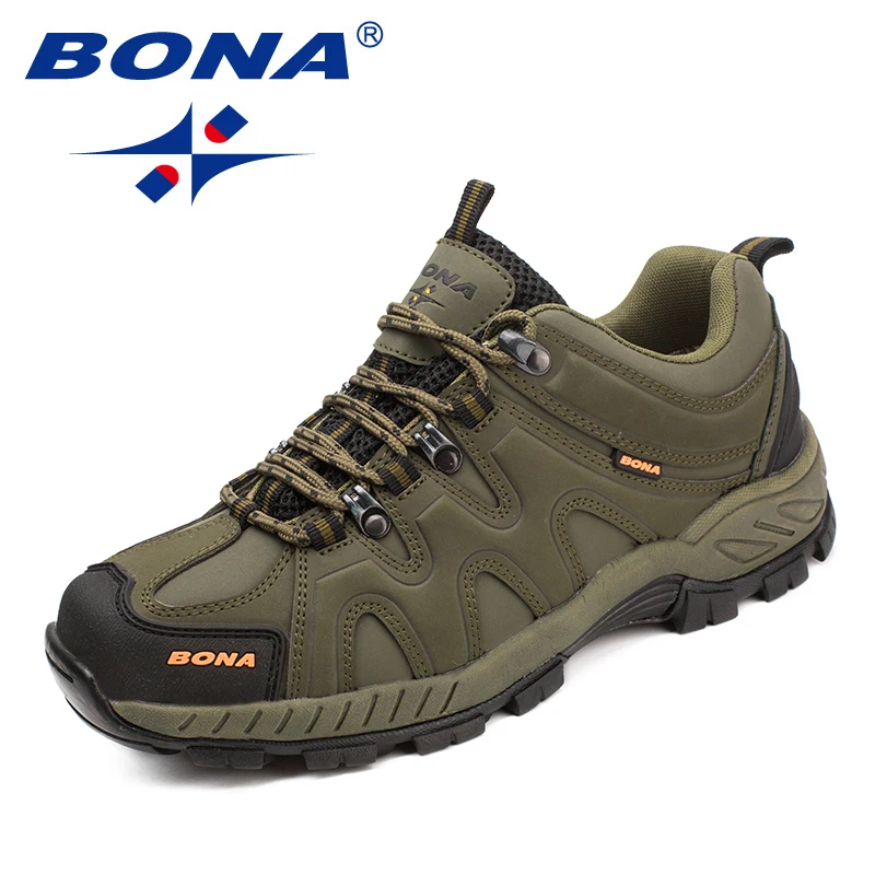 BONA nouveauté Style classique hommes chaussures de randonnée à lacets hommes chaussures de Sport en plein air Jogging Trekking baskets