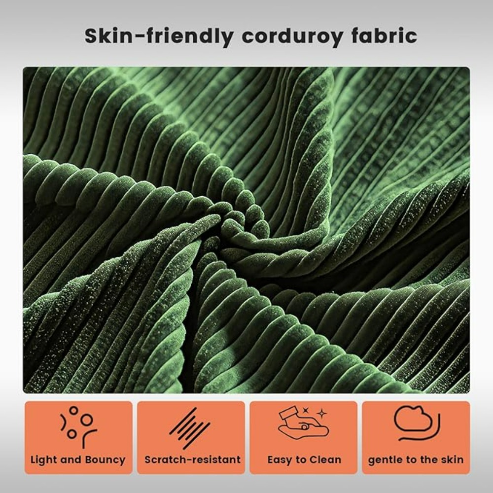 Folding Sofa Bed Convertable Corduroy Couch King Size Floor Sleeper 4-in-1 Modular Sofa Fold Out Futon Lounge Comfy Lazy cama