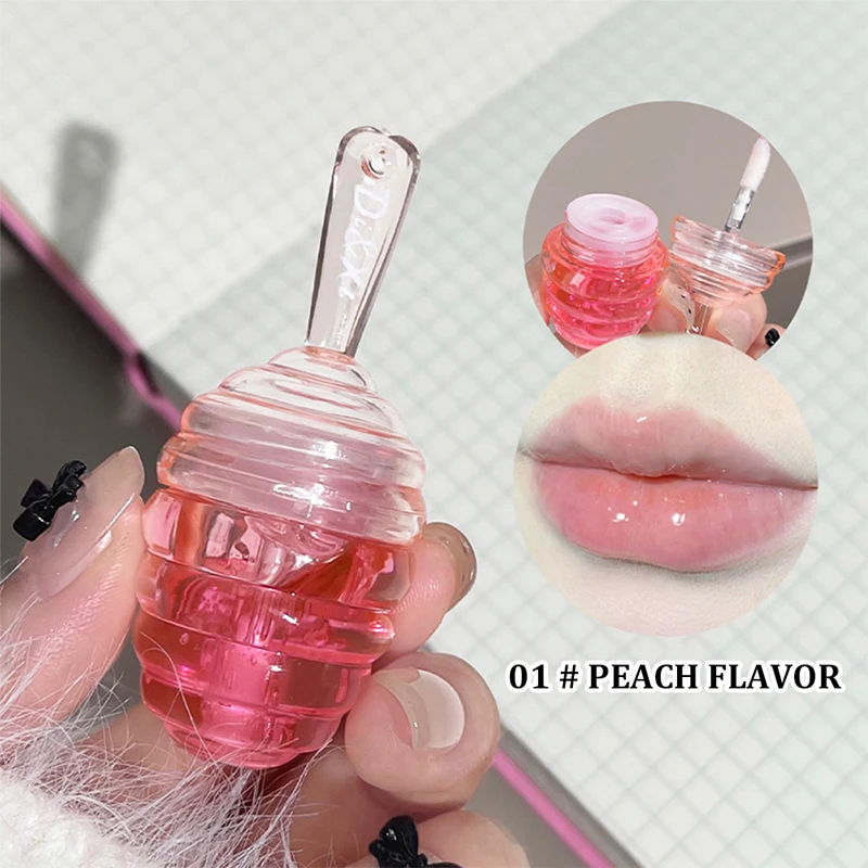 Kleines Honeypot Lippenöl, feuchtigkeitsspendendes e verblassendes Lippenmuster, Wasser-Lippenbalsam Dudu Lips