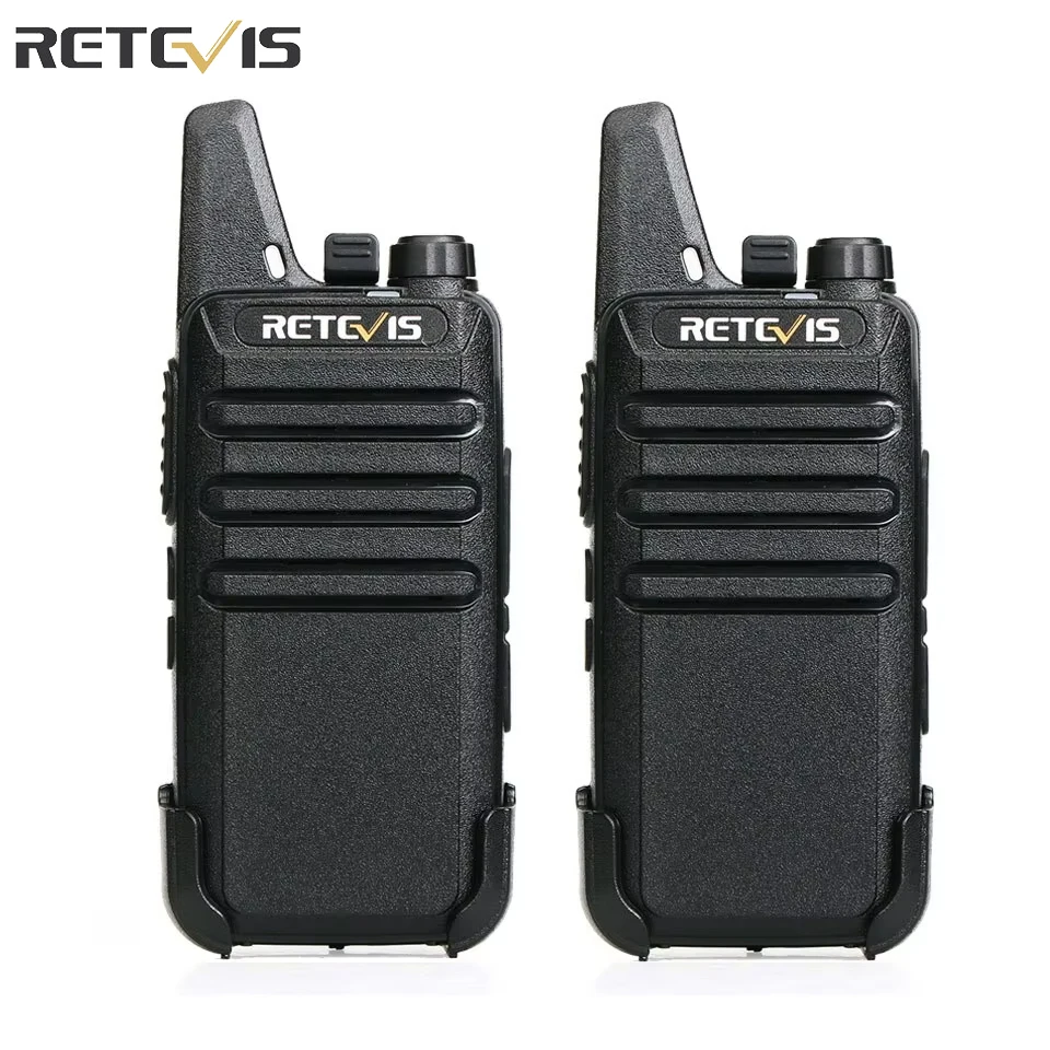 Retevis RT622 Mini Walkie Talkie 2 uds VOX USB PMR 446 FRS Estación de radios bidireccionales portátiles sin licencia para restaurante al por menor