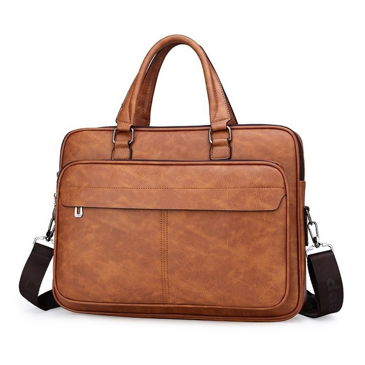 Männer Business-Tasche große Kapazität Pu Leder Luxus Aktentaschen Tote Bolas schwarz wasserdichte Handtasche Schulter Umhängetaschen
