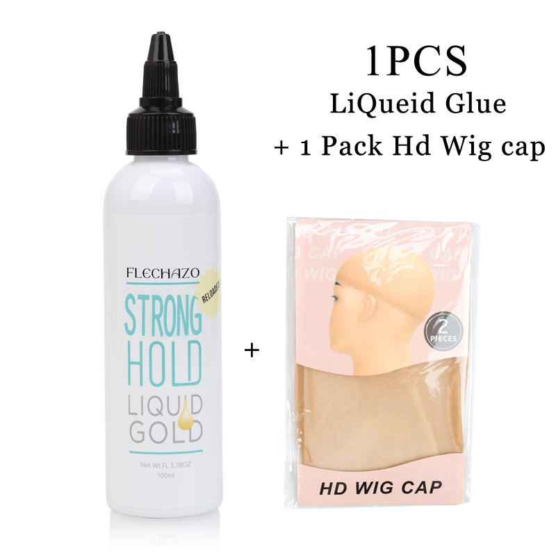 Strong Hold Liquid Gold Clear Lace Melt Wig Install Glue Dry Fast Hair Adhesive Gel Edge Control Bonding Glue Beginner Friendly
