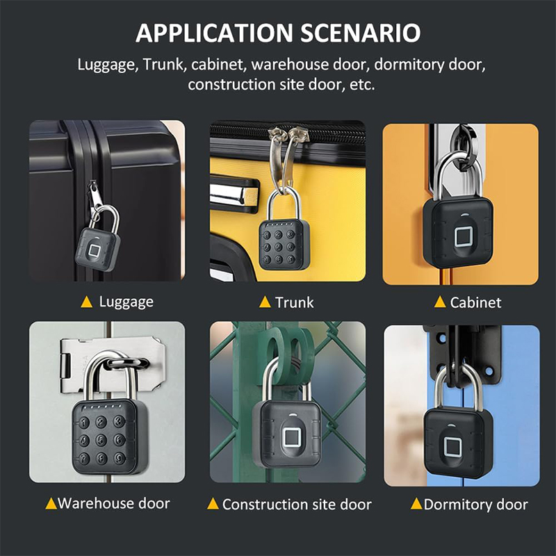 CDOK SY12 smart padlock, IP65 waterproof, suitable for school/gym lockers, suitcases, eliminating the trouble of carrying keys