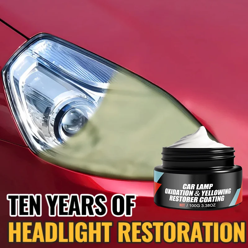Car Headlight Restoration Polishing Headlamp Scratch Remover Repair Cleaning Paste Remove Oxidation Headlight Polish Liquid