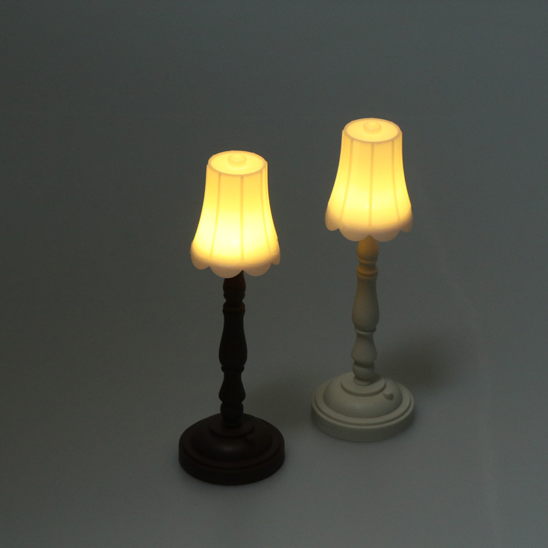 1:12 Miniaturowa lampa podłogowa LED do domku dla lalek Zabawka do domku dla lalek