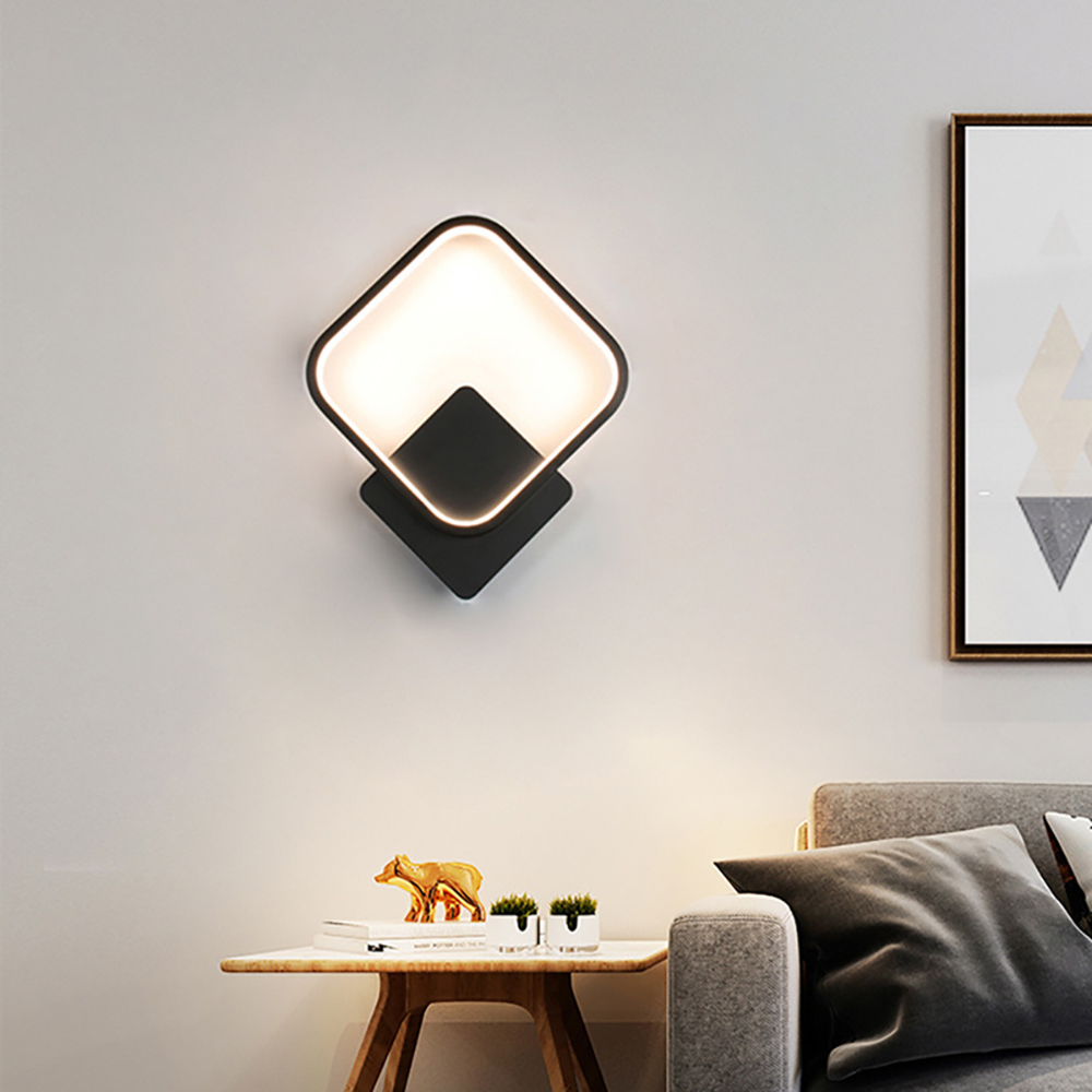Lámpara de pared LED moderna, luz redonda de aluminio, decoración del hogar para mesita de noche, sala de estar, pasillo, estudio, aplique de pared Starway, accesorio de iluminación
