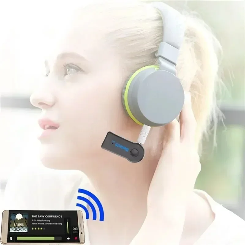 Wireless Bluetooth AUX Car Bluetooth 5.0 Receiver,3.5mm Socket Adapter,Audio Converter Mobile Phone Hands-Free Stereo